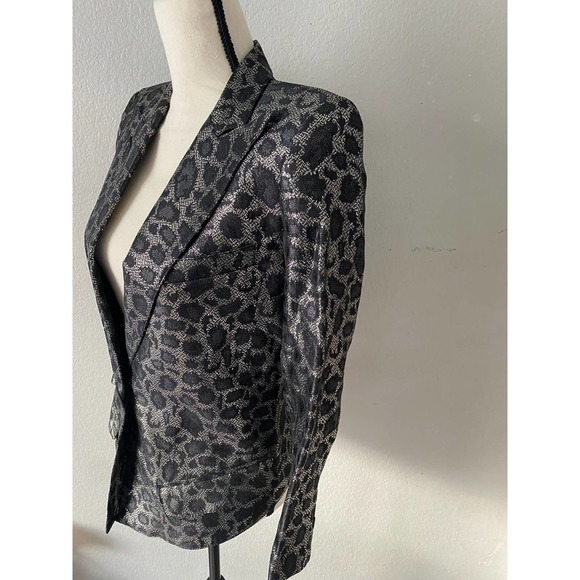 Smythe Blazer Printed Evening Leopard Pattern Jacket Size XS/2 - Picture 6 of 11
